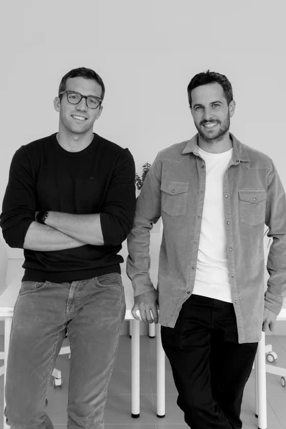 Co-founders Marco Rovagnati and Domingo Barros